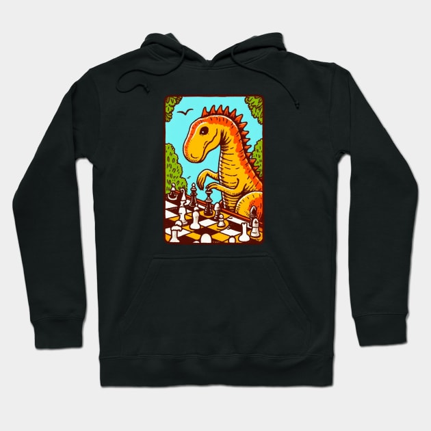 Dinosaur Checkmate Hoodie by Shawn's Domain